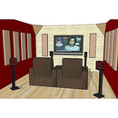 Primacoustic Cumulus Z840 1210 00 Broadband Ceiling Corner Trap - Black - Red One Music