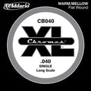 D’Addario CB040 Chromes Bass Guitar Single String Long Scale .040