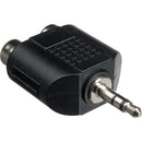 Adaptateur Hosa GRM193 mâle stéréo 3,5 mm mini vers 2 femelles RCA