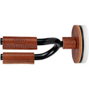 Levy's Black Forged Guitar Hanger with Tan Leather