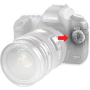 Rycote 065547 Box Of 25 Micro Windjammers With 30 Cuthole Stickies - Red One Music