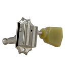 Grover GR135N Tête de machine à bouton tulipe vintage - 3+3 nickel