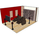 Panneau à large bande Primacoustic F102 2448 00 (24'' x 48'' x 2", bord carré - noir, paquet de 6)