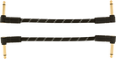 Fender Deluxe Series Câbles de raccordement pour instrument 6" - Lot de 2 Tweed noir