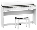 Piano numérique Roland F701 avec support et banc - Blanc