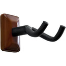 Gator Gfw-Gtr-Hngrmhg Wall-Mounted Guitar Hanger With Mahogany Mounting Plate - Red One Music