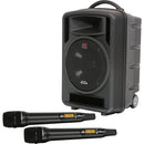 Galaxy Audio Traveler 10 "150W PEAK PA System avec lecteur CD / Dual UHF Receiver et 2 x MICS sans fil manuel