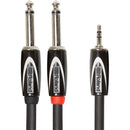 Roland RCC-10-3528 Black Series 1/8 "TRS à Dual 1/4" TS Cable - 10 '