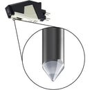 Audio-Technica AT85EP Cartouche de phonographe elliptique pour platines vinyles à monture P