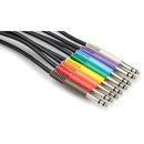 Hosa TTS-845 Patchbay TT Male To TT Male Bantam Cable (Set Of 8) - 1.5ft