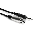 Câble audio Hosa PXF-120 mono 1/4" mâle vers XLR femelle 3 broches - 20'