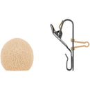 Sennheiser MKE Essential Omni-Beige-3- Pin Microphone omnidirectionnel avec connecteur LEMO à 3 broches (beige)