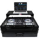 ProX XS-DDJSR2LTBLLED Flight Case for Pioneer DDJ-SR2 Controller with Laptop Shelf and LED Kit (Black-on-Black)