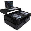 ProX XS-DDJSR2LTBLLED Flight Case for Pioneer DDJ-SR2 Controller with Laptop Shelf and LED Kit (Black-on-Black)