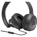 JBL T500BLKAM Wired On-Ear Headphones (Black) - Red One Music