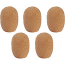 Shure RPM40WS/C Windscreen for TL/TH TwinPlex Microphones 5-Pack - Cocoa