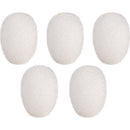 Shure RPM40WS/W Windscreen for TL/TH TwinPlex Microphones 5-Pack - White