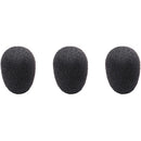 Audio-Technica AT8171 Foam Windscreen for BP89X Headworn Microphones - 3pcs, Black