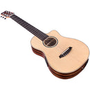 Cordoba MINI II EB-CE Travel-Size 22-7/8" Guitare acoustique à cordes en nylon - Ébène rayé 