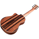 Cordoba MINI II EB-CE Travel-Size 22-7/8" Guitare acoustique à cordes en nylon - Ébène rayé 
