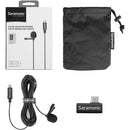 Saramonic LAVMICRO U3B Omnidirectional Lavalier Microphone w/ USB Type-C Connector for Android Devices (19.6' Cable)