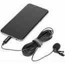 Saramonic LAVMICRO U3B Omnidirectional Lavalier Microphone w/ USB Type-C Connector for Android Devices (19.6' Cable)