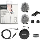 Saramonic DK3B Microphone cravate omnidirectionnel haut de gamme pour verrouillage du connecteur TRS 3,5 mm