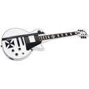 Ltd Iron Cross James Hetfield Signature Series Electric Guitar Snow White - Red One Music