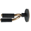 Levy's Brass Forged Guitar Hanger with Black Leather