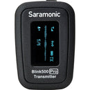 Saramonic BLINK500PRO-B4 Système de microphone omni-cravate numérique sans fil pour 2 personnes pour appareils Lightning iOS (2,4 GHz)