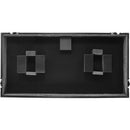 Odyssey FZGS12CDJWXD2BL Flight-case cercueil extra profond avec plateforme coulissante pour table de mixage DJ 12" et deux lecteurs multimédia grand format (tout noir)