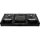 Odyssey FZ12CDJWXD2BL Flight-case cercueil extra profond pour table de mixage DJ 12" et deux lecteurs multimédia grand format (tout noir)