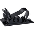 Shure Dual-Mic Tie Clip for DL4 DuraPlex Lavalier Microphones - 3-Pack (Black)