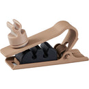 Clip de cravate à double micro pour les microphones DL4 Duraplex Lavalier - 3-pack (Cocoa)
