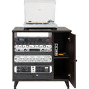 Gator Frameworks GFW-ELITESIDECAR-BRN Frameworks Elite Series Furniture Sidecar Rack Cabinet (Dark Walnut Brown)