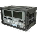 SKB 1SKB-R6S 6U ROTO ROTO SALLE RACK AVEC RAILS D'ACIER