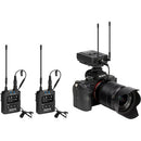 Saramonic UWMic9S Mini Kit 2-2 système de micro Lav UHF sans fil/micro récepteur et émetteurs double CamMount