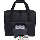 ColorKey CKW-6024 MobilePar Mini Hex 4 Bundle with Carrying Case - 4 Pack