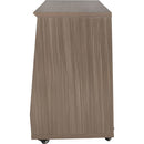 Gator Frameworks GFW-ELITESTUDIORK12-GRY Elite Furniture Series Angled Studio Rack with Locking Casters (12 RU, Driftwood Gray)