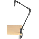 Gator Frameworks GFWMICBCBM0500 Frameworks Bras de perche pour microphone de bureau à profil mince