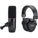 Focusrite VOCASTER BROADCAST PACK Dynamic Cardioid XLR Podcasting Microphone with Headphones