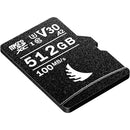 Angelbird AVP512MSDV30 512GB AV PRO UHS-I microSDXC Memory Card w/SD Adapter