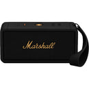 Haut-parleur Bluetooth portable Marshall Middleton (noir et laiton)