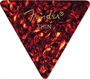 Fender Guitar Pick 355 Shape Classic Celluloid 1/2 Gross - Tortoise Shell - Thin, 72-Count