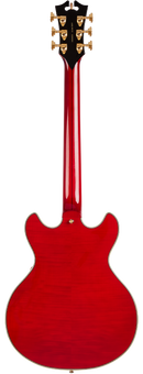 D'Angelico EXCEL MINI DC Series Semi Hollow-Body Electric Guitar (Trans Cherry)