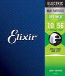 Elixir 19057 Optiweb Guitare électrique en acier nickelé léger 7 cordes - .010-.056