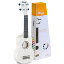 Stagg Us-White White Soprano Ukulele With Basswood Top In Nylon Gigbag - Red One Music