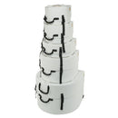 Hardcase HPROCKFUSW 5 Piece Rock/Fusion Drum Case Set (White)