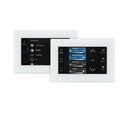 Powersoft Wall Mount Touch, écran tactile mural alimenté par PoE pour les systèmes de distribution de musique dynamique - Blanc