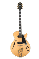 D'Angelico DELUXE SS BARITONE Semi Hollow-Body Electric Guitar (Satin Honey)